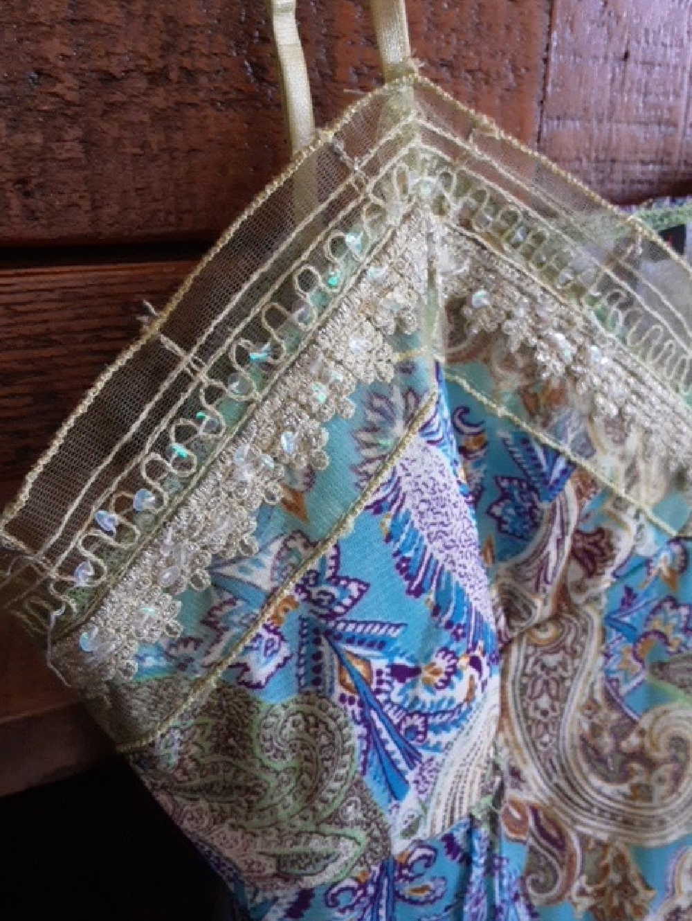 Fire Los Angeles Lace-Trim Paisley Cami Tank Top - Picture 4 of 7